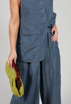 Wide Leg Culottes in Oyster Grey