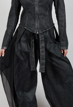 Wide Leg Jeans in Black