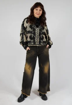 Wide Leg Jeans in Denim Tumeric