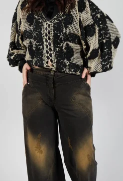 Wide Leg Jeans in Denim Tumeric