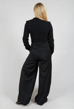 Wide Leg Jumpsuit in Nero