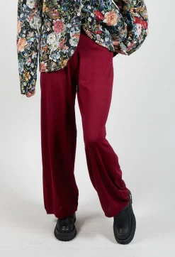Wide Leg Knit Trousers in 7043