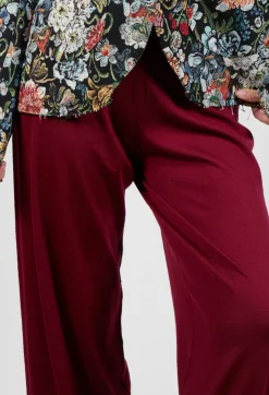 Wide Leg Knit Trousers in 7043