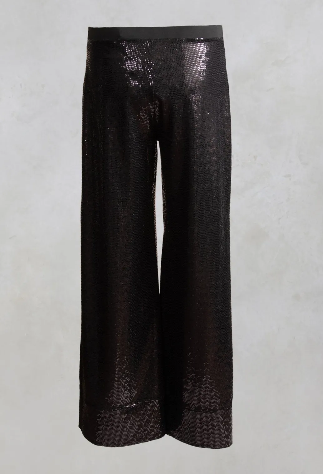 Wide Leg Sequin Pants Aubi in Black