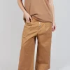 Wide Leg Trousers in Camel