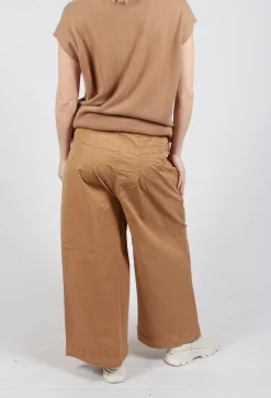 Wide Leg Trousers in Camel