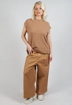 Wide Leg Trousers in Camel