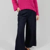 Wide Leg Trousers in Denim