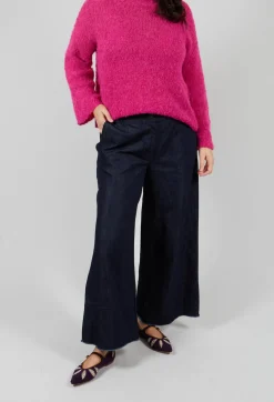 Wide Leg Trousers in Denim