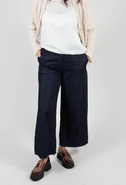 Wide Leg Trousers in Denim