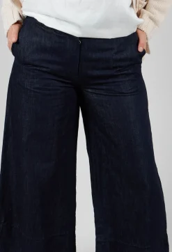 Wide Leg Trousers in Denim