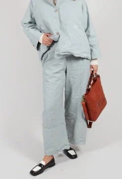 Wide Leg Trousers in Ghiaccio
