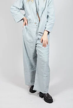 Wide Leg Trousers in Ghiaccio