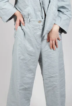Wide Leg Trousers in Ghiaccio