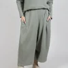 Wide Leg Trousers in Light Grey