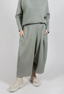 Wide Leg Trousers in Light Grey