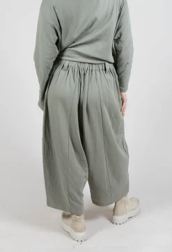 Wide Leg Trousers in Light Grey