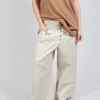 Wide Leg Trousers in Sand