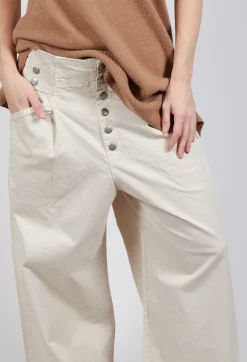 Wide Leg Trousers in Sand