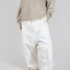 Wide Leg Trousers in Starwhite Paint