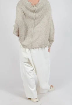 Wide Leg Trousers in Starwhite Paint