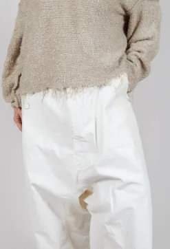 Wide Leg Trousers in Starwhite Paint