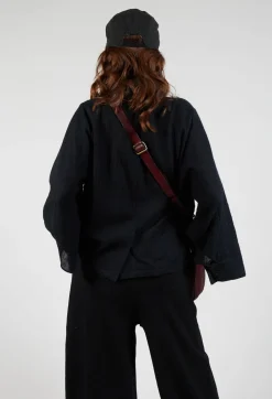 Wide Sleeved Shirt in Black