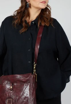 Wide Sleeved Shirt in Black
