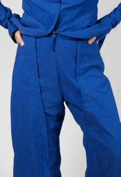Wide-Leg Barrel-Style Trousers in Royal