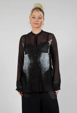 Wings Shirt in Pixel Black