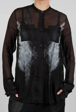 Wings Shirt in Pixel Black