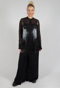 Wings Shirt in Pixel Black