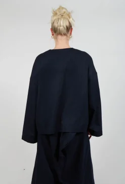 Wok Fresca Top in Ink Blue
