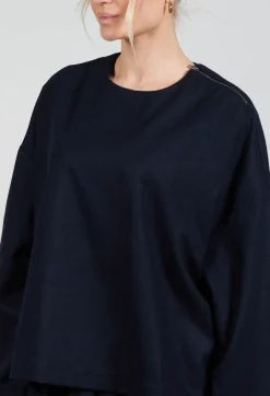 Wok Fresca Top in Ink Blue