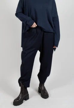 Wok Ojo Trousers in Ink Blue