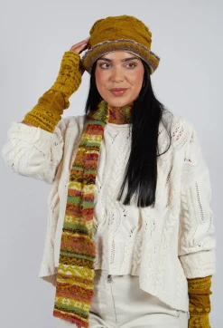 Wool Bucket Hat in Mustard