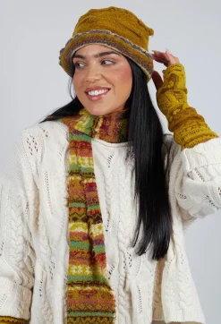 Wool Bucket Hat in Mustard