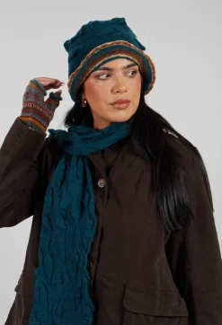Wool Bucket Hat in Turquoise