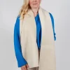 Wool Double Scarf in Cream