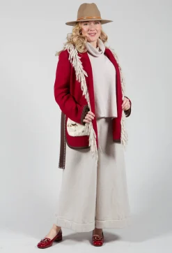 Wool Jacket in Adrenaline Red