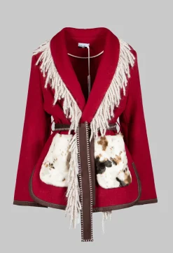 Wool Jacket in Adrenaline Red