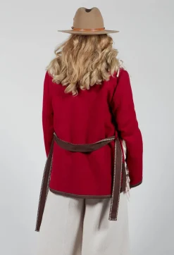 Wool Jacket in Adrenaline Red