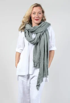 Wool Long Scarf in Original Green