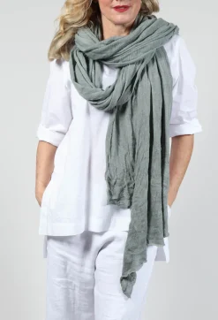Wool Long Scarf in Original Green