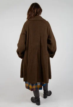 Wool Overcoat in Brown