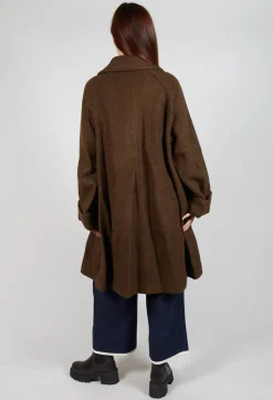 Wool Overcoat in Brown
