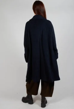 Wool Overcoat in Navy