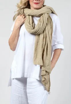 Wool Scarf in Original Beige