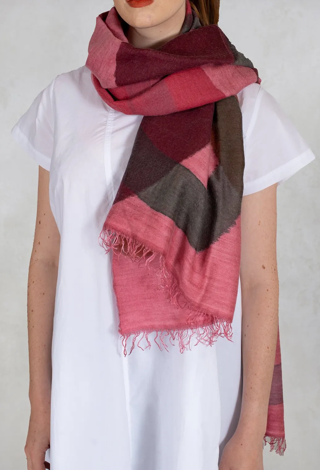 Wool Scarf in Red