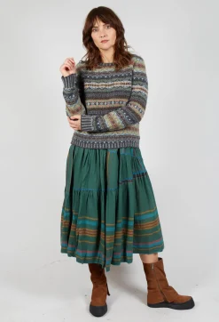 Wool Weber Dress in Green